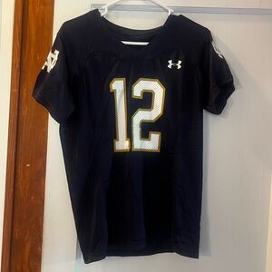 Notre Dame Under Armour Dark Blue Authentic Jersey
